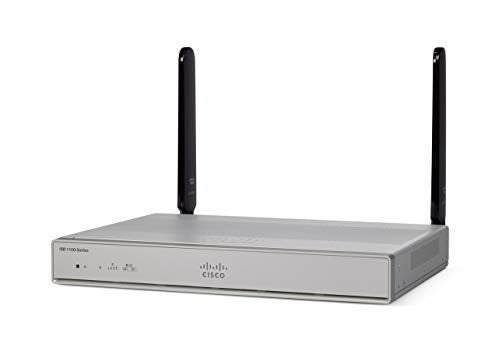 Cisco Integrated Services Router 1111 - Router - 4-port switch - GigE, 802.11ac Wave 2 - WAN ports: 2 - 802.11a/b/g/n/ac Wave 2 - Dual Band