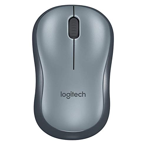 Logitech M185 - Mouse - optical - wireless - 2.4 GHz - USB wireless receiver - grey