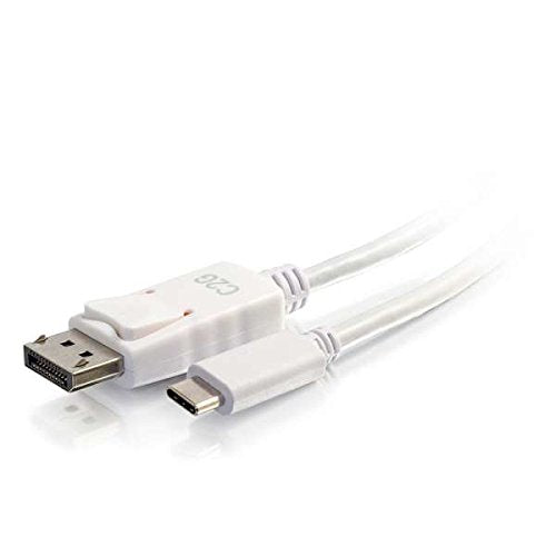 C2G 2.7m (9ft) USB C to DisplayPort Adapter Cable White - 4K Audio / Video Adapter - External video adapter - USB-C - DisplayPort - white