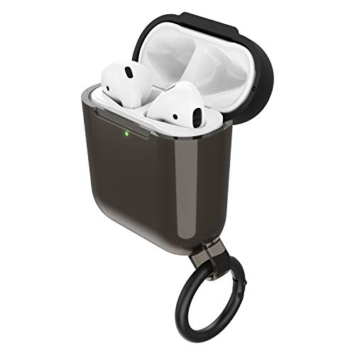 OtterBox Ispra Series - Case for wireless earphones - polycarbonate, zinc alloy, thermoplastic elastomer (TPE) - black hole - for Apple AirPods