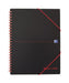 Best Value Oxford Black n' Red A4+ Poly Cover Wirebound Meeting Book, Ruled with Margin Notebook Including Rear Storage Envelope, 160 Page, 1 Notebook