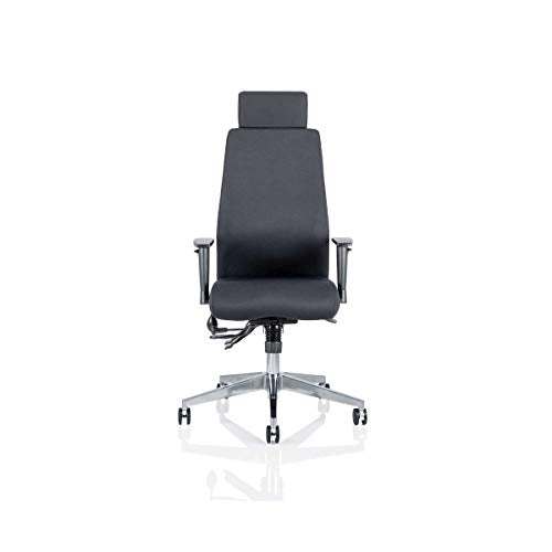 Onyx Black Fabric With Headrest With Arms OP000094