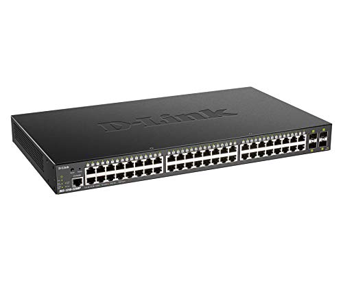 D-Link DGS 1250-52XMP - Switch - L3 Lite - smart - 48 x 10/100/1000 (PoE) + 4 x 10 Gigabit SFP+ - rack-mountable - PoE (370 W)