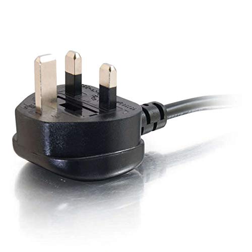 C2G Universal Power Cord - Power cable - BS 1363 (M) to IEC 60320 C13 - 2 m - 90░ connector, molded - black