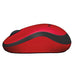 Logitech M220 Silent - Mouse - optical - 3 buttons - wireless - 2.4 GHz - USB wireless receiver - red