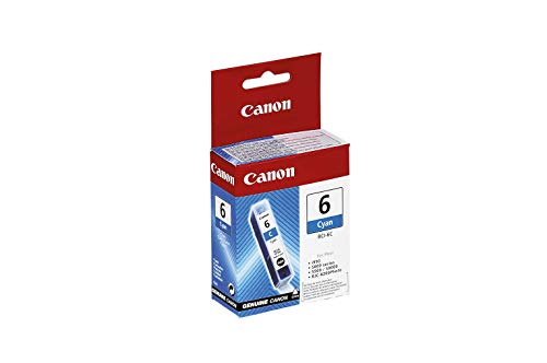 Canon BCI-6 C - 4706A002 - 1 x Cyan - Ink tank - For BJS820, i990,99XX, PIXMA IP3000,IP4000,iP5000,iP6000,iP8500,MP750,MP760,MP780