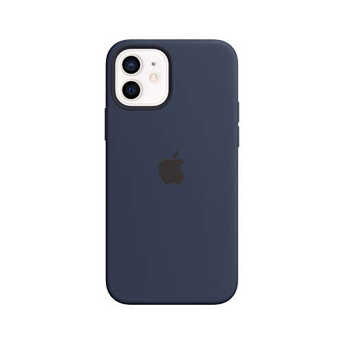 Apple Case with MagSafe - Back cover for mobile phone - silicone - deep navy - for iPhone 12, 12 Pro