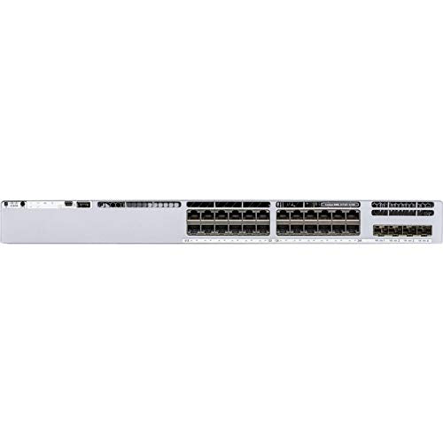 Cisco Catalyst 9300L - Network Advantage - switch - L3 - Managed - 24 x 10/100/1000 (PoE+) + 4 x Gigabit SFP (uplink) - rack-mountable - PoE+ (505 W)