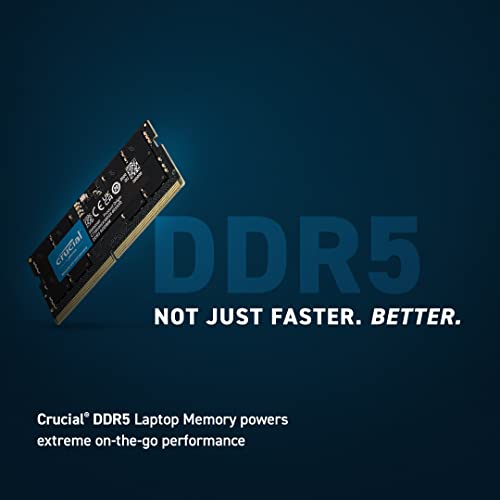 Crucial - DDR5 - module - 8 GB - SO-DIMM 262-pin - 4800 MHz / PC5-38400 - CL40 - 1.1 V - unbuffered - non-ECC