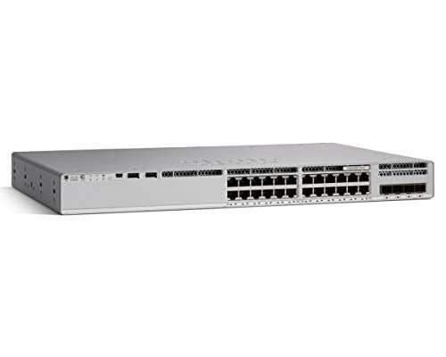 Cisco Catalyst 9200L - Network Essentials - switch - L3 - 24 x 10/100/1000 (PoE+) + 4 x Gigabit SFP (uplink) - rack-mountable - PoE+ (740 W)