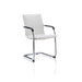 Echo Cantilever Chair White Soft Bonded Leather BR000038