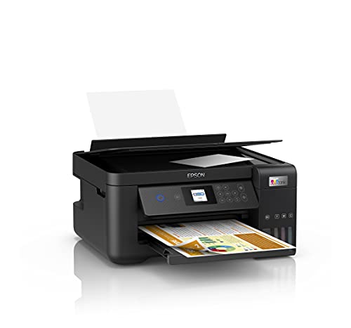 Epson EcoTank ET-2850, Inkjet Printers, Multi-fuction,Ink tank system 4 Ink Cartridges, KCYM, Print, Scan, Copy, 5,760 x 1,440 DPI, 33 pages/min Monochrome, 15 pages/min Colour, 100 Sheets Standard, 1,200 DPI x 2,400 DPI (Horizontal x Vertical, USB, WiFi,