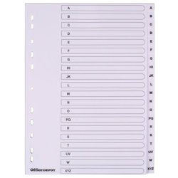 Best Value punched Dividers A4 A-Z White