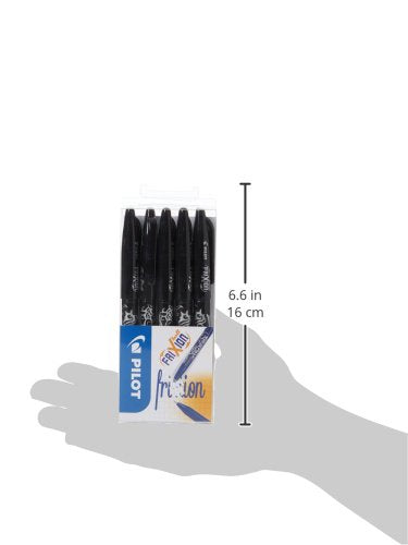 Best Value Pilot Frixion Erasable Rollerball Pen Set - Black, Pack of 5