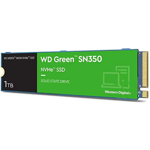 WD Green SN350 NVMe SSD WDS100T3G0C - Solid state drive - 1 TB - internal - M.2 2280 - PCI Express 3.0 x4 (NVMe)