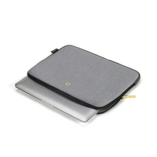 DICOTA Skin FLOW - Notebook sleeve - 13" - 14.1" - grey, yellow