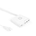 DICOTA Laptop Charger Universal PRO USB-C - Power adapter - AC - 120 Watt - output connectors: 4 - United Kingdom, Europe - white