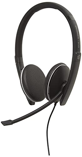 EPOS I SENNHEISER ADAPT SC 165 USB - Headset - on-ear - wired - active noise cancelling - USB, 3.5 mm jack - black, white - Certified for Skype for Business