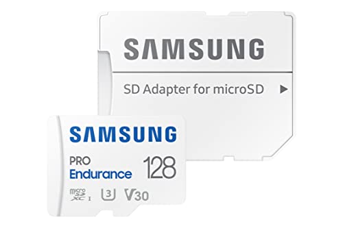 Samsung PRO Endurance 128GB Class 10 MicroSDHC Memory Card and Adapter