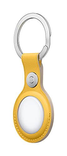 AIRTAG LEATHER KEY RING MEYER LEMON-Zml