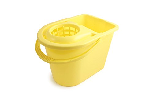 Best Value Bentley Industrial MB.07/Y Plastic Traditional Sieve Mop Bucket, 15 L Capacity, Yellow