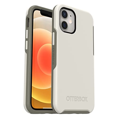 OtterBox Symmetry Series+ with MagSafe - Back cover for mobile phone - polycarbonate, synthetic rubber - spring snow beige - for Apple iPhone 12 mini