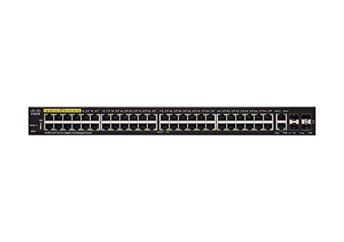 Cisco Small Business SG350-52P - Switch - L3 - Managed - 48 x 10/100/1000 (PoE+) + 2 x combo Gigabit SFP + 2 x Gigabit SFP - rack-mountable - PoE+ (375 W)