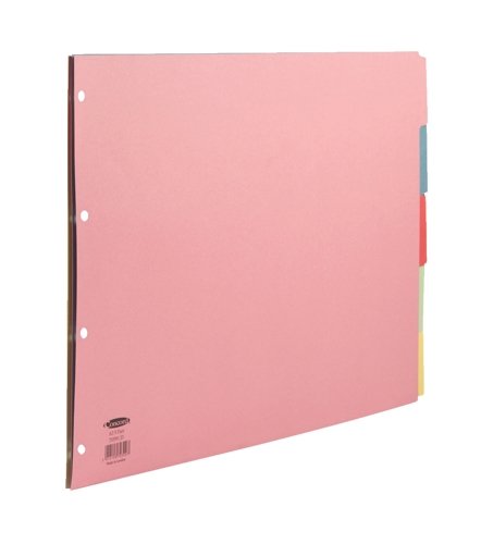 Best Value Concord Subject Dividers 230 Micron Oblong 5-Part A3 Ref 70399/J3