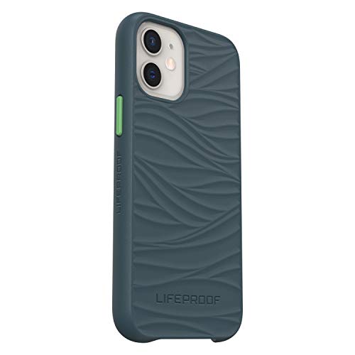 LifeProof WAKE - Back cover for mobile phone - ocean-based recycled plastic - neptune - ultra thin with mellow wave pattern - for Apple iPhone 12 mini