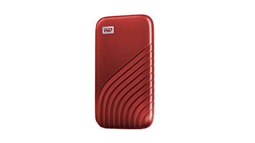 WD My Passport SSD WDBAGF0020BRD - Solid state drive - encrypted - 2 TB - external (portable) - USB 3.2 Gen 2 (USB-C connector) - 256-bit AES - red