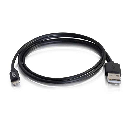 C2G USB A Male to Lightning Male Sync and Charging Cable - Lightning cable - Lightning male to USB male - 1 m - black - for Apple iPad/iPhone/iPod (Lightning)