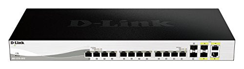 D-Link DXS 1210-16TC - Switch - smart - 12 x 10GBase-T + 2 x SFP+ + 2 x combo 10 Gigabit SFP+ - rack-mountable