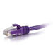 C2G Cat6 Booted Unshielded (UTP) Network Patch Cable - Patch cable - RJ-45 (M) to RJ-45 (M) - 1.5 m - UTP - CAT 6 - molded, snagless, stranded - purple