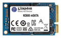 Kingston KC600 - Solid state drive - encrypted - 256 GB - internal - mSATA - SATA 6Gb/s - 256-bit AES - Self-Encrypting Drive