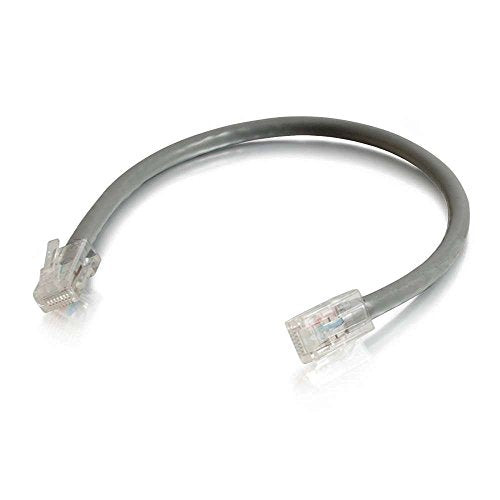 C2G Cat5e Non-Booted Unshielded (UTP) Network Patch Cable - Patch cable - RJ-45 (M) to RJ-45 (M) - 1 m - UTP - CAT 5e - stranded, uniboot - grey