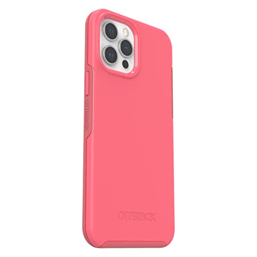 OtterBox Symmetry Series+ with MagSafe - Back cover for mobile phone - polycarbonate, synthetic rubber - tea petal pink - for Apple iPhone 12 Pro Max