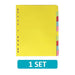 Elba Divider A4+ 10 Part Coloured Card 400007242