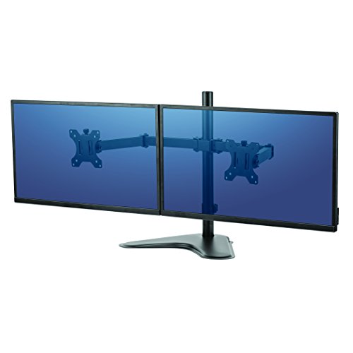 Best Value Fellowes Professional Series Free Standing Dual Horizontal Monitor Arm with Tilt Pan/Rotate Functions