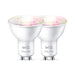 Wiz Colors - LED light bulb with reflector - shape: PAR16 - GU10 - 4.9 W (equivalent 50 W) - class A+ - 16 million colours - 2200-6500 K