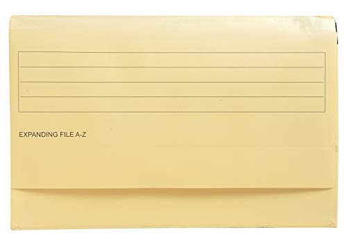 Best Value Exacompta A4 Expanding File Card, 15 Sections, printed letter on tabs, Ivory card