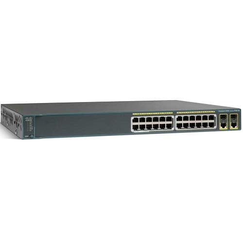 Cisco Catalyst 2960-Plus 24LC-S - Switch - Managed - 24 x 10/100 + 2 x combo Gigabit SFP - rack-mountable - PoE (123 W)