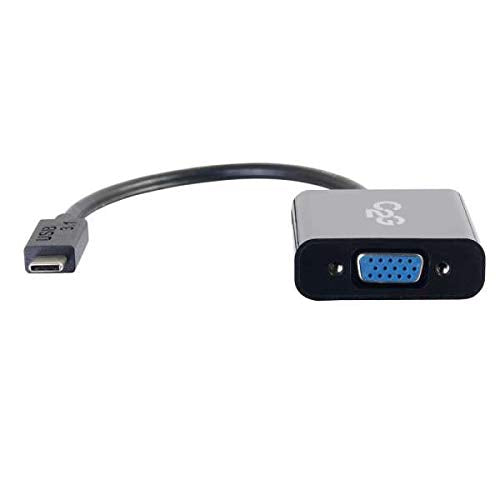 C2G USB 3.1 USB Type C to VGA Adapter - USB C to VGA Black - External video adapter - USB 3.1 - D-Sub - black