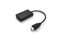 AddOn 8in HDMI to VGA Adapter Cable - Video converter - HDMI - VGA - black