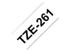 Best Value Brother TZe-261 Labelling Tape Cassette, 36 mm (W) x 8 m (L), Laminated, Brother Genuine Supplies - Black on White