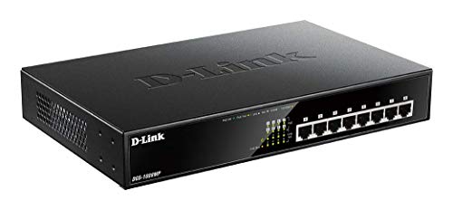 D-Link DGS 1008MP - Switch - unmanaged - rack-mountable - PoE (140 W)