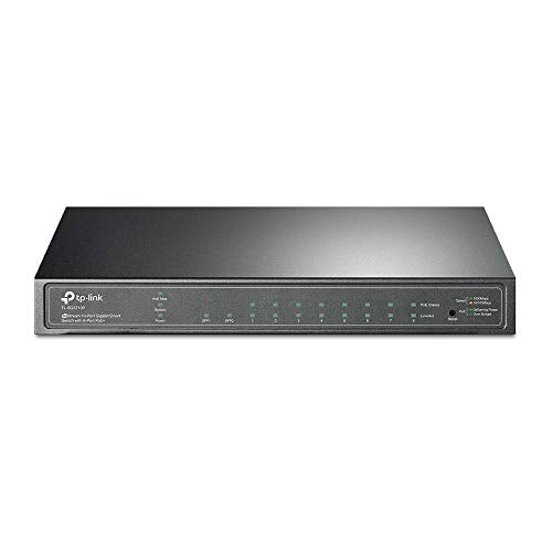 TP-Link JetStream TL-SG2210P V3 - Switch - smart - 8 x 10/100/1000 + 2 x SFP - desktop - PoE (58 W)