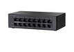 Cisco Small Business SF110D-16HP - Switch - unmanaged - 8 x 10/100 + 8 x 10/100 (PoE) - desktop, wall-mountable - PoE (64 W)