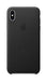 Apple - Back cover for mobile phone - leather - black - for iPhone XS Max