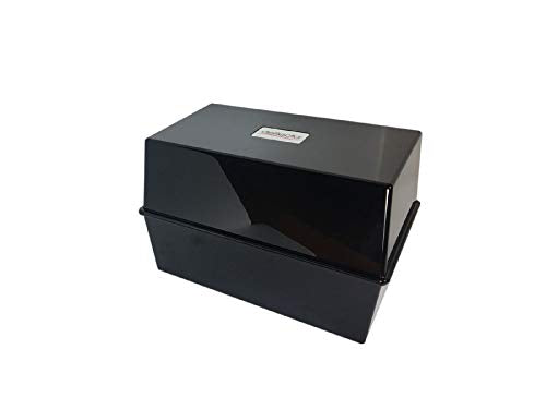 Best Value Deflecto Value Size 5 x 3 Index Card Box - Black