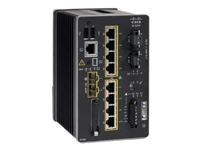 Cisco Catalyst IE3300 Rugged Series - Switch - Managed - 10 x 10/100/1000 (8 PoE+) + 2 x SFP - DIN rail mountable - PoE+ (360 W) - DC power